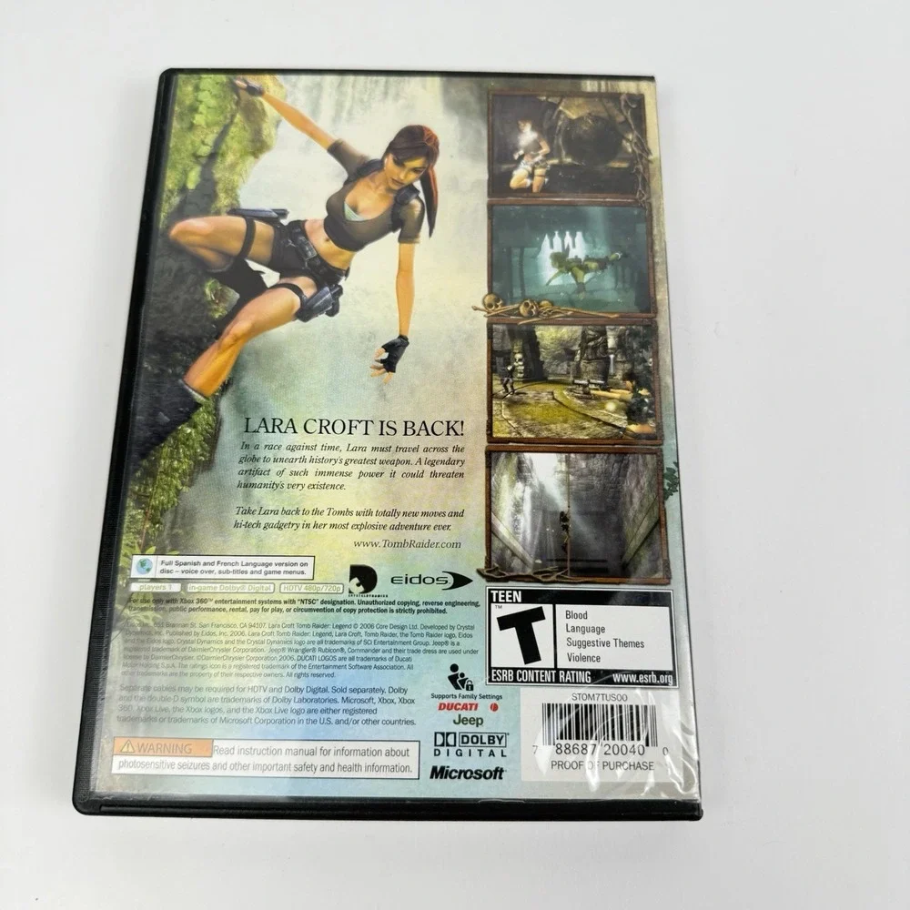 Lara Croft Tomb Raider: Legend Microsoft Xbox 360 CIB Complete Manual Tested